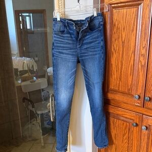American Eagle Outfitters Women's Dark Blue Skinny Jeans